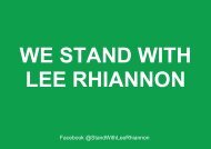 We Stand With Lee