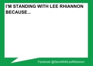 Im Standing With Lee Because Speechbubble