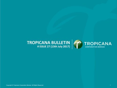 Tropicana Bulletin Issue 27