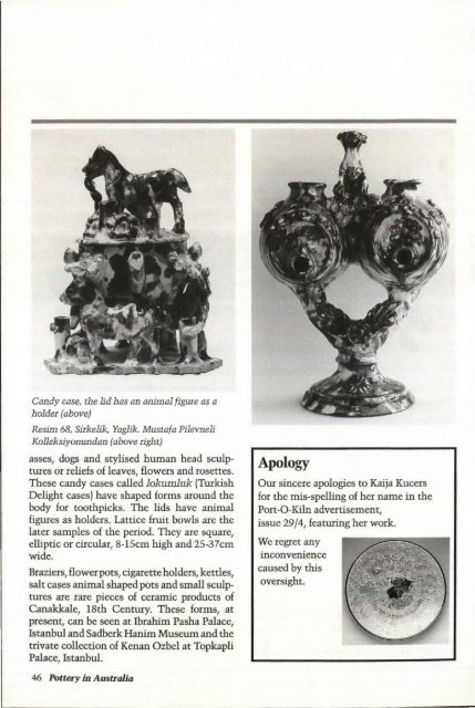 Pottery In Australia Vol 30 No 2 1991