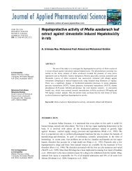 Hepatoprotective activity of Melia azedarach leaf extract against ...