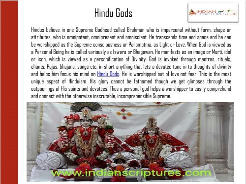 Worship Hindu Gods