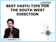 BEST VASTU TIPS FOR THE SOUTH WEST DIRECTION