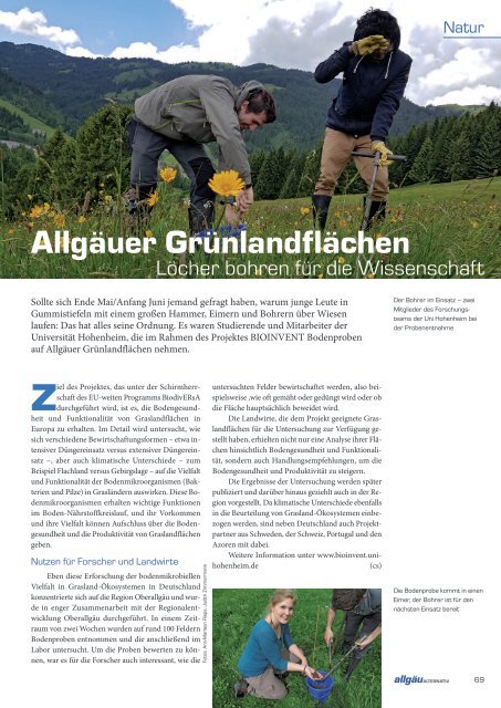 allgäuALTERNATIV - Sommerausgabe 2-2017