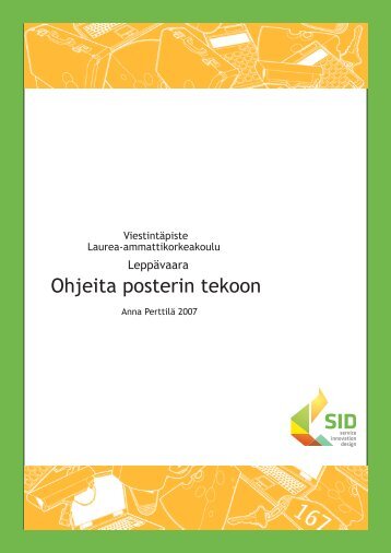 Ohjeita posterin tekoon - Viestintäpiste Laurea Leppävaara - Laurea ...