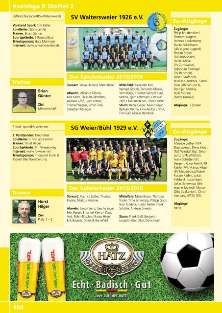 Kicker der Ortenau Sommer 2015/2016