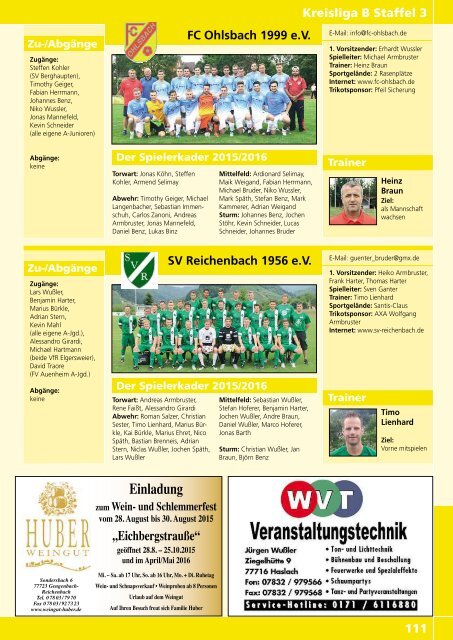 Kicker der Ortenau Sommer 2015/2016