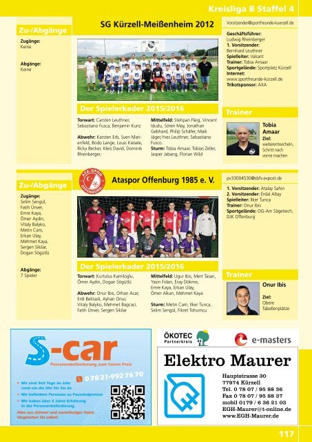 Kicker der Ortenau Sommer 2015/2016