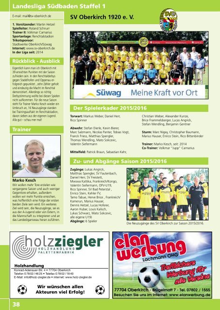 Kicker der Ortenau Sommer 2015/2016