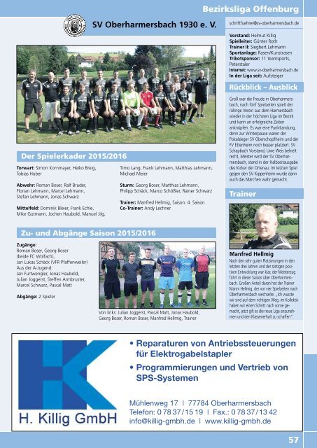 Kicker der Ortenau Sommer 2015/2016