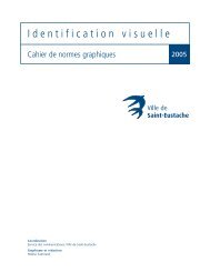 Ville de Saint-Eustache : Cahier de normes graphiques (2005)