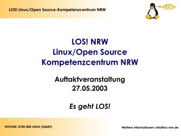 LOS! NRW Linux/Open Source Kompetenzcentrum ... - Strauss Media