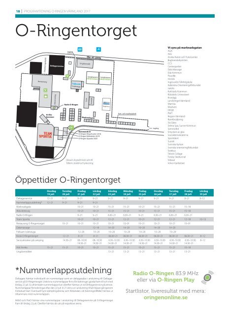 Programtidning O-Ringen Värmland 2017