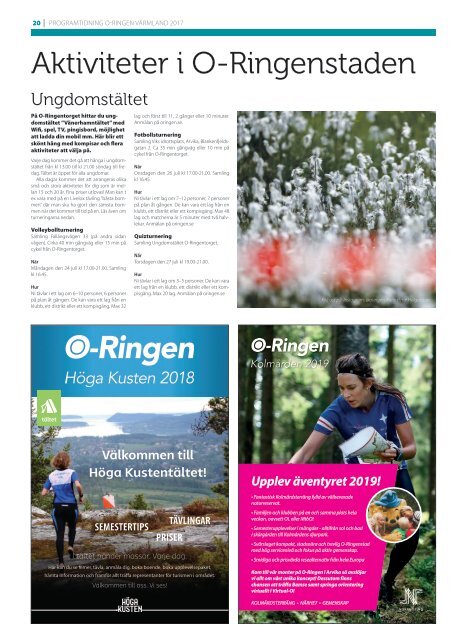 Programtidning O-Ringen Värmland 2017