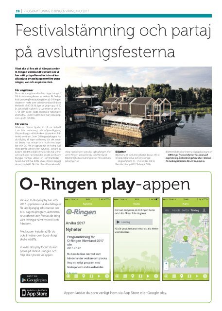 Programtidning O-Ringen Värmland 2017