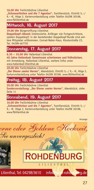 Lilienthaler Rundblick Sommer 2017