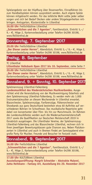 Lilienthaler Rundblick Sommer 2017