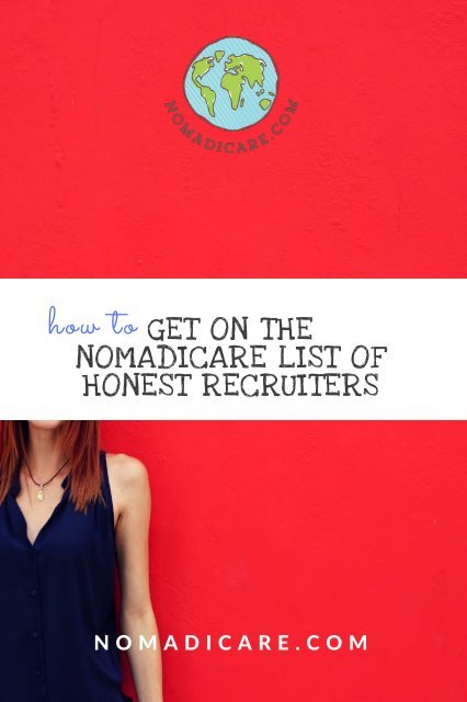 How to get on the nomadicare list!