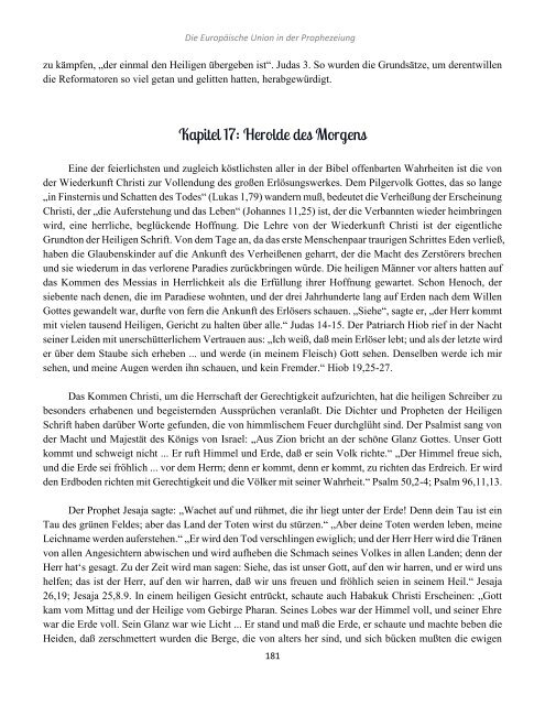 Die Europäische Union in der Prophezeiung von Ellen G. White