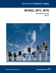 MTR(E), MTC, MTA - Grundfos