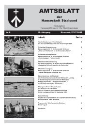 Amtsblatt Nr. 8 -  Hansestadt Stralsund