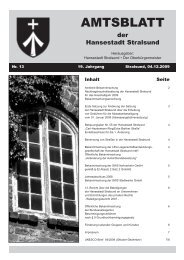 Amtsblatt Nr. 13 - Hansestadt Stralsund