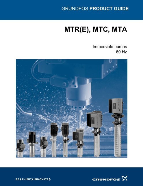 MTR(E), MTC, MTA - Grundfos