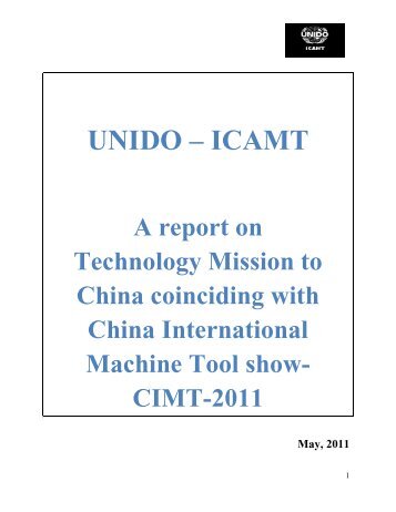 acknowledgment - UNIDO-ICAMT