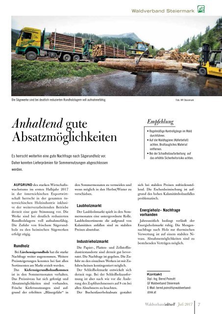 Waldverband Aktuell - Ausgabe 2017-03