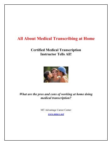 medical transcription certificate career description medical