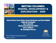 british columbia mining, development & exploration - 2009