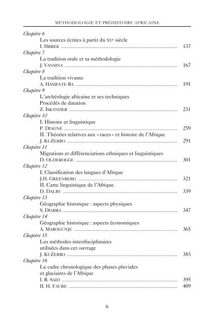 Histoire Générale de l&#039;Afrique Vol 1