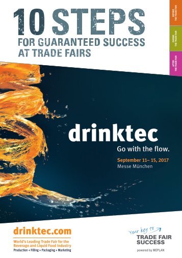 drinktec 2017 // 10 Steps for guaranteed success at trade fairs 