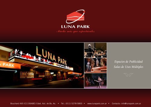 Espacios de Publicidad Salas de Usos Múltiples - Luna Park