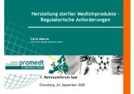 Herstellung steriler Medizinprodukte - ZPT