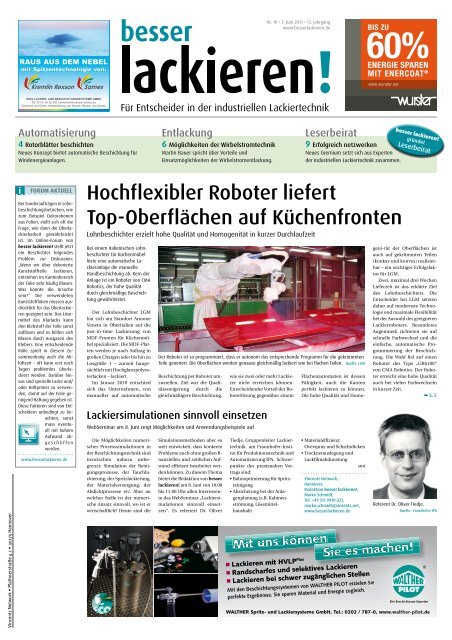 Hochflexibler Roboter liefert Top-Oberflächen auf ... - W Abrasives