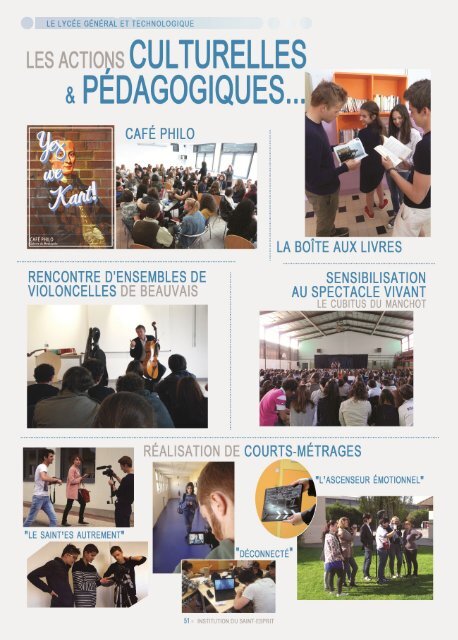 51 actions culturelles Les Lycées
