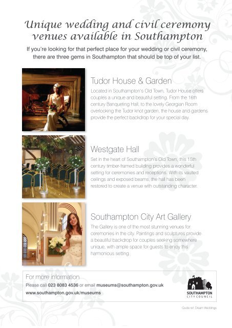 Dream Weddings Magazine - Dorset & Hampshire - issue.36