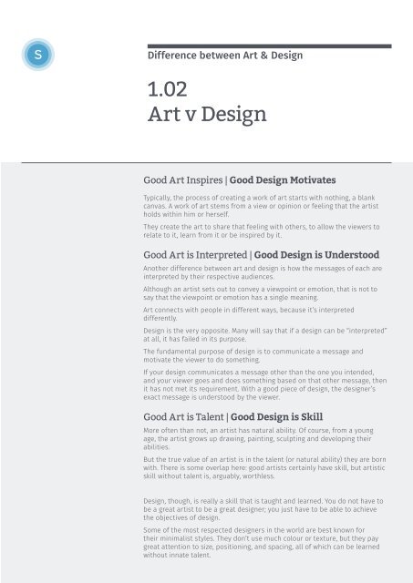 GD Toolkit Summary Notes - Lesson 1