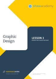 GD Toolkit Summary Notes - Lesson 3