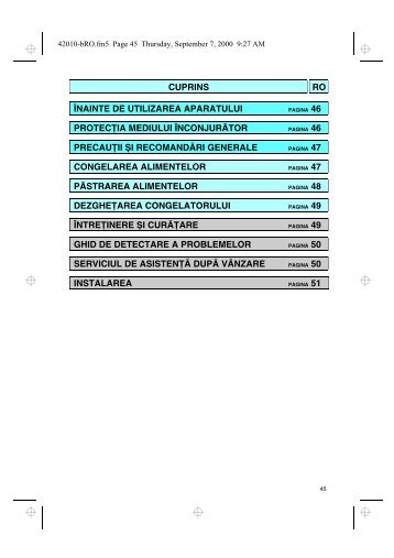 KitchenAid ZC 265 - ZC 265 RO (850793910010) Istruzioni per l'Uso