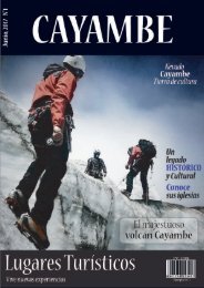 Revista Cayambe - Lugares Turísticos