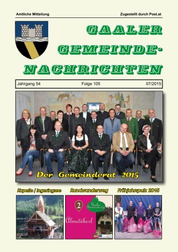 Gemeindezeitung 07/2015
