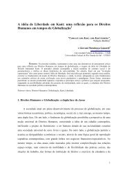 A idéia de Liberdade em Kant: uma reflexão para ... - Reitoria - UFSC