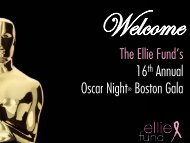 The Ellie Fund's 16th Annual Oscar Night® Boston Gala