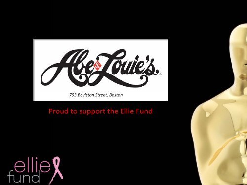 The Ellie Fund's 16th Annual Oscar Night® Boston Gala