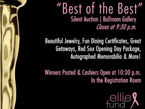 The Ellie Fund's 16th Annual Oscar Night® Boston Gala