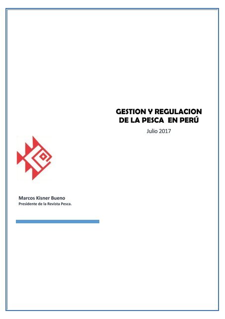 GESTION Y REGULACION DE LA PESCA EN PERU