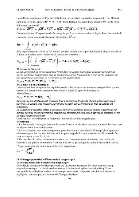 Force de Laplace