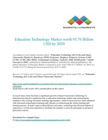 Education Technology Market